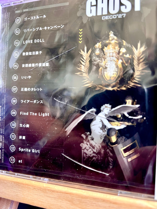 CD Music Album - Deco*27 ft. Hatsune Miku - Ghost - New (Back of case damaged)