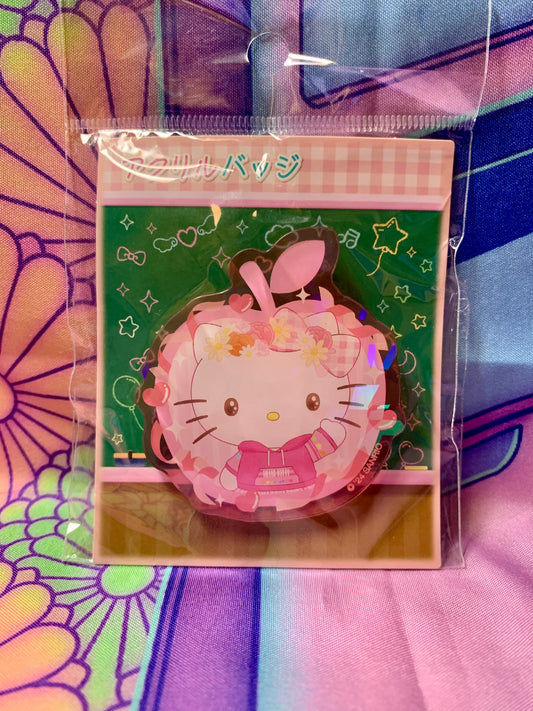 Apple Badge - Hello Kitty - Sanrio Puroland - 2024 - New