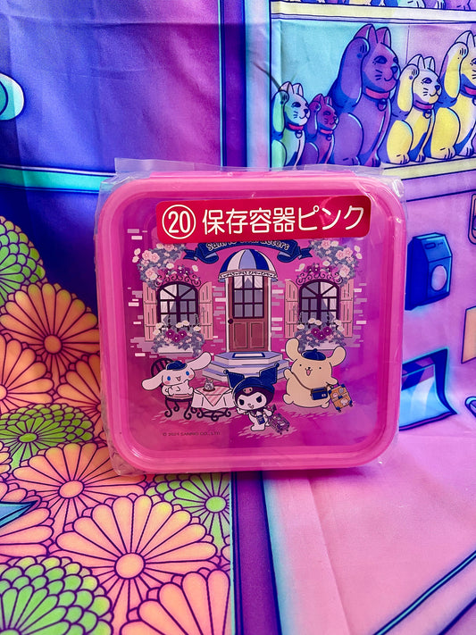 Plastic box - Bento Lunchbox Pink Sanrio Characters - Atari Kuji 20