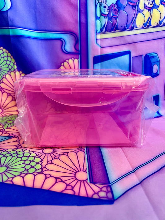 Plastic box - Bento Lunchbox Pink Sanrio Characters - Atari Kuji 20