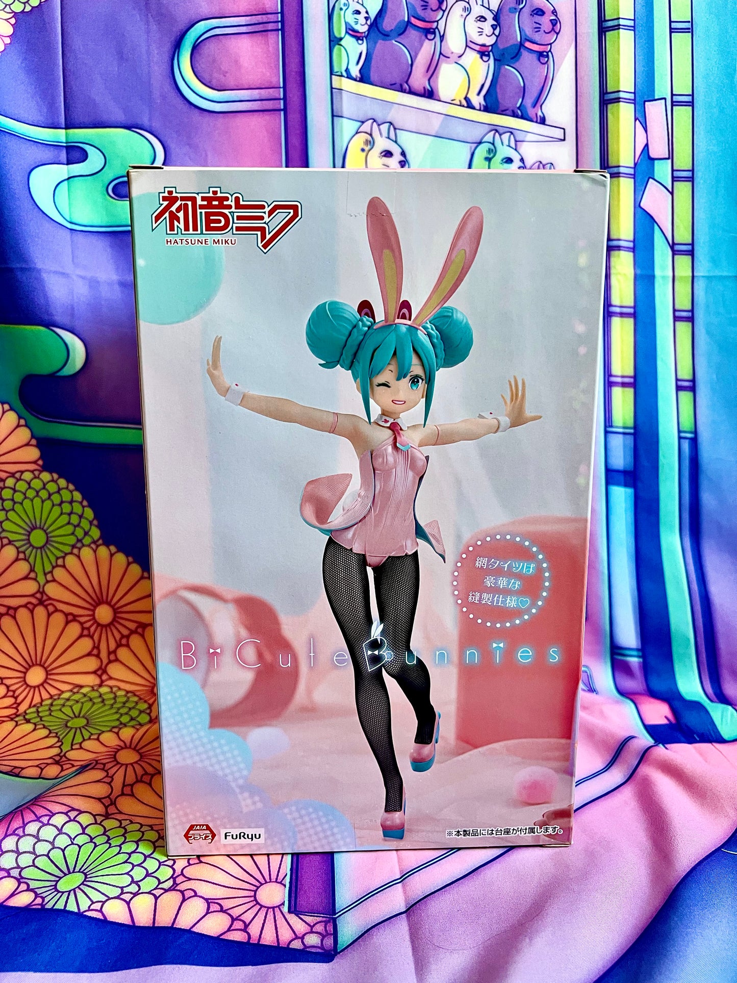 Figurine - Hatsune Miku - BiCute Bunnies - Wink Pearl Pink ver - FuRyu - 30cm