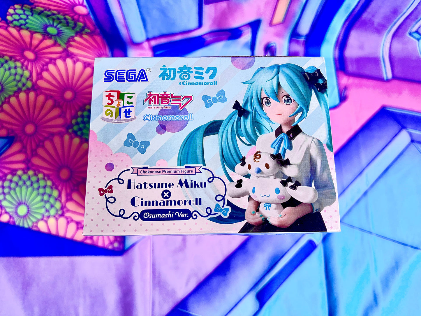 Figurine - Hatsune Miku x Cinnamoroll - Premium Chokonose Figure - Sumashi Ver. - SEGA - 14cm