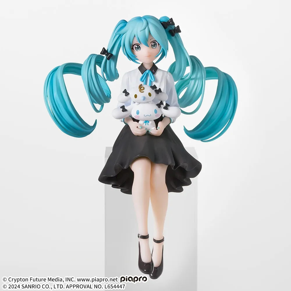 Figurine - Hatsune Miku x Cinnamoroll - Premium Chokonose Figure - Sumashi Ver. - SEGA - 14cm