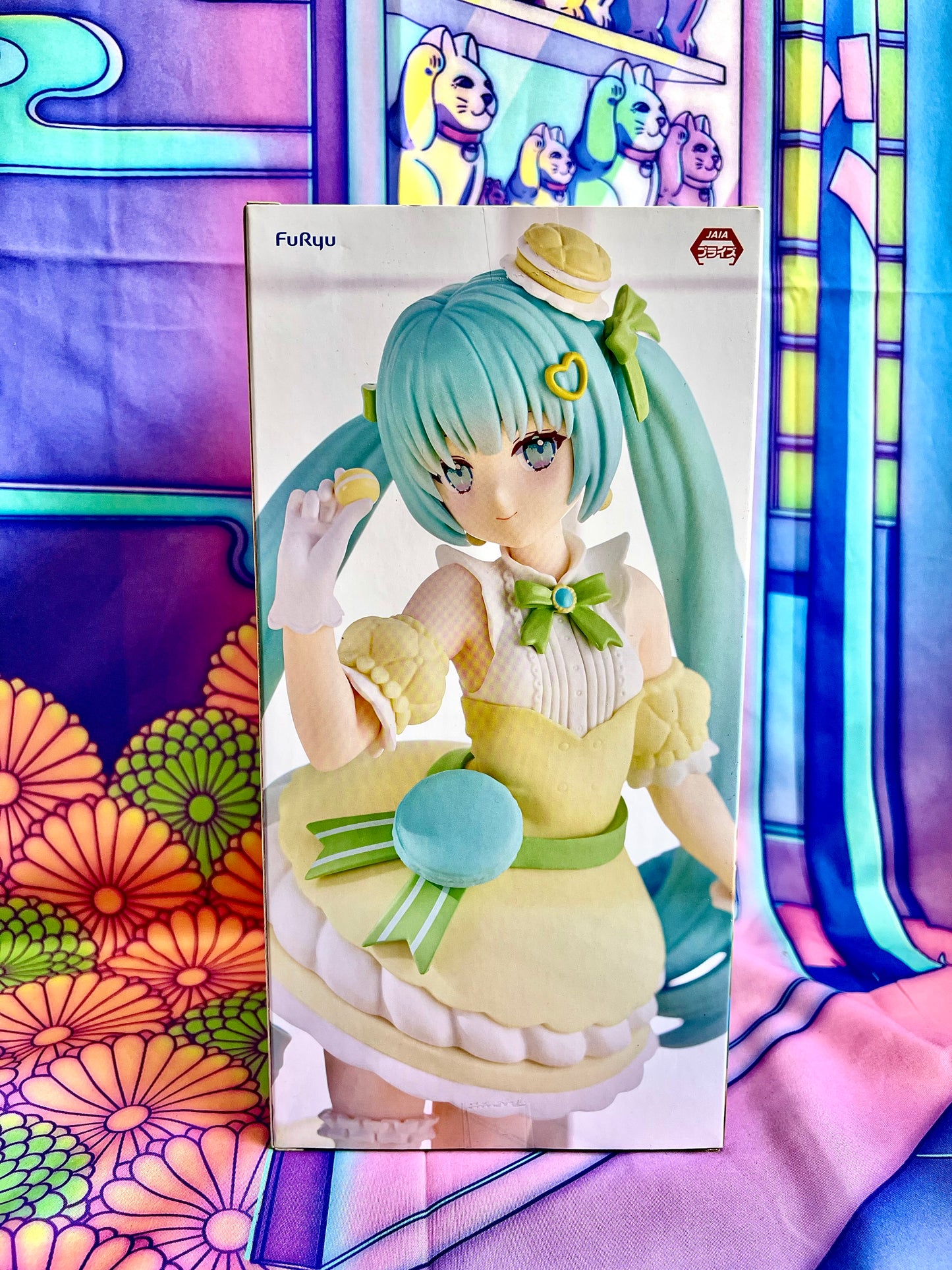 Figurine - Hatsune Miku - Exceed Creative - Sweet Sweets - Citron Macaron ver - FuRyu - 21cm - Neuve