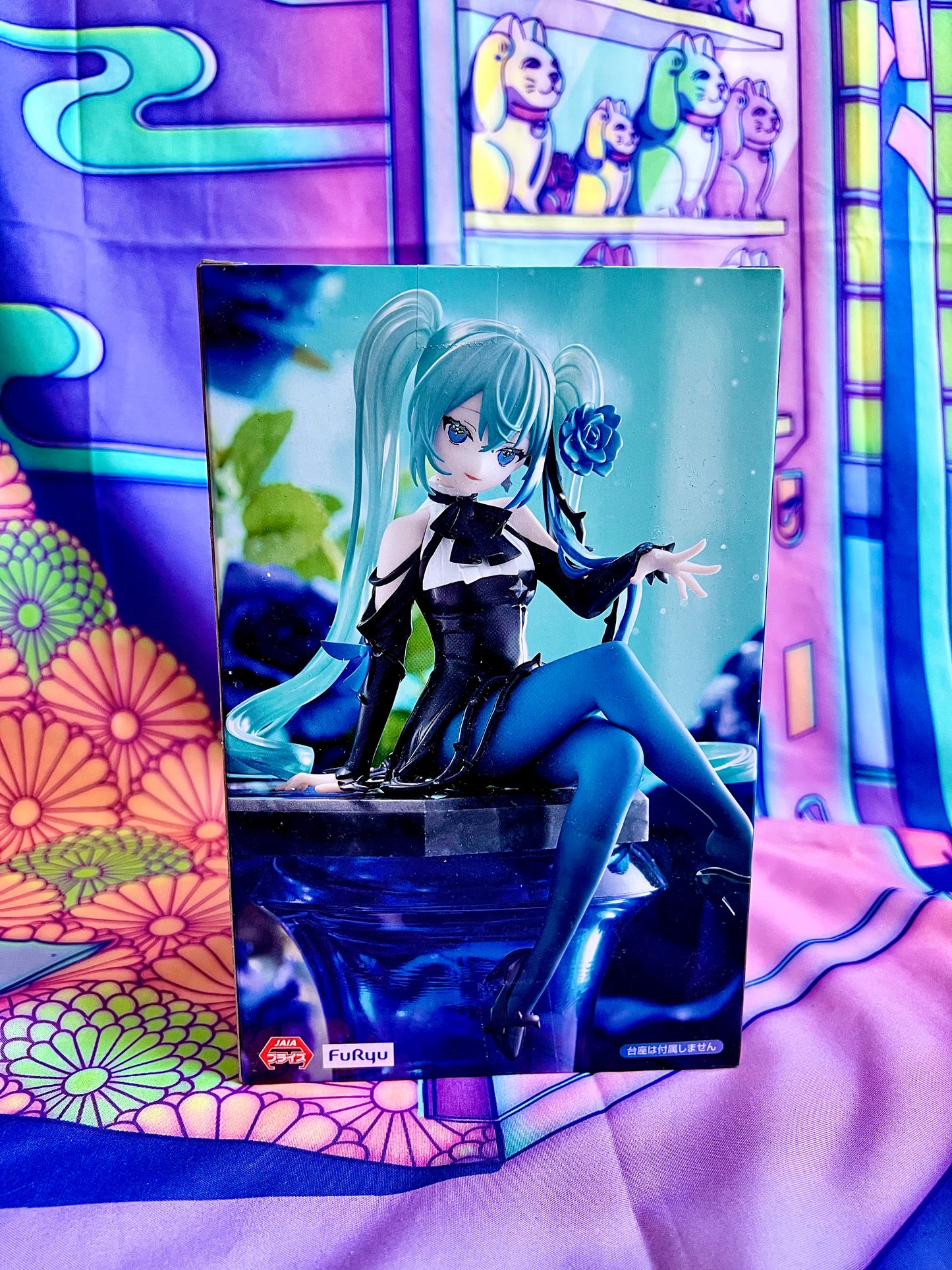 Figurine - Hatsune Miku - Flower Fairy - Noodle Stopper Figure - Blue Rose - FuRyu - 14cm
