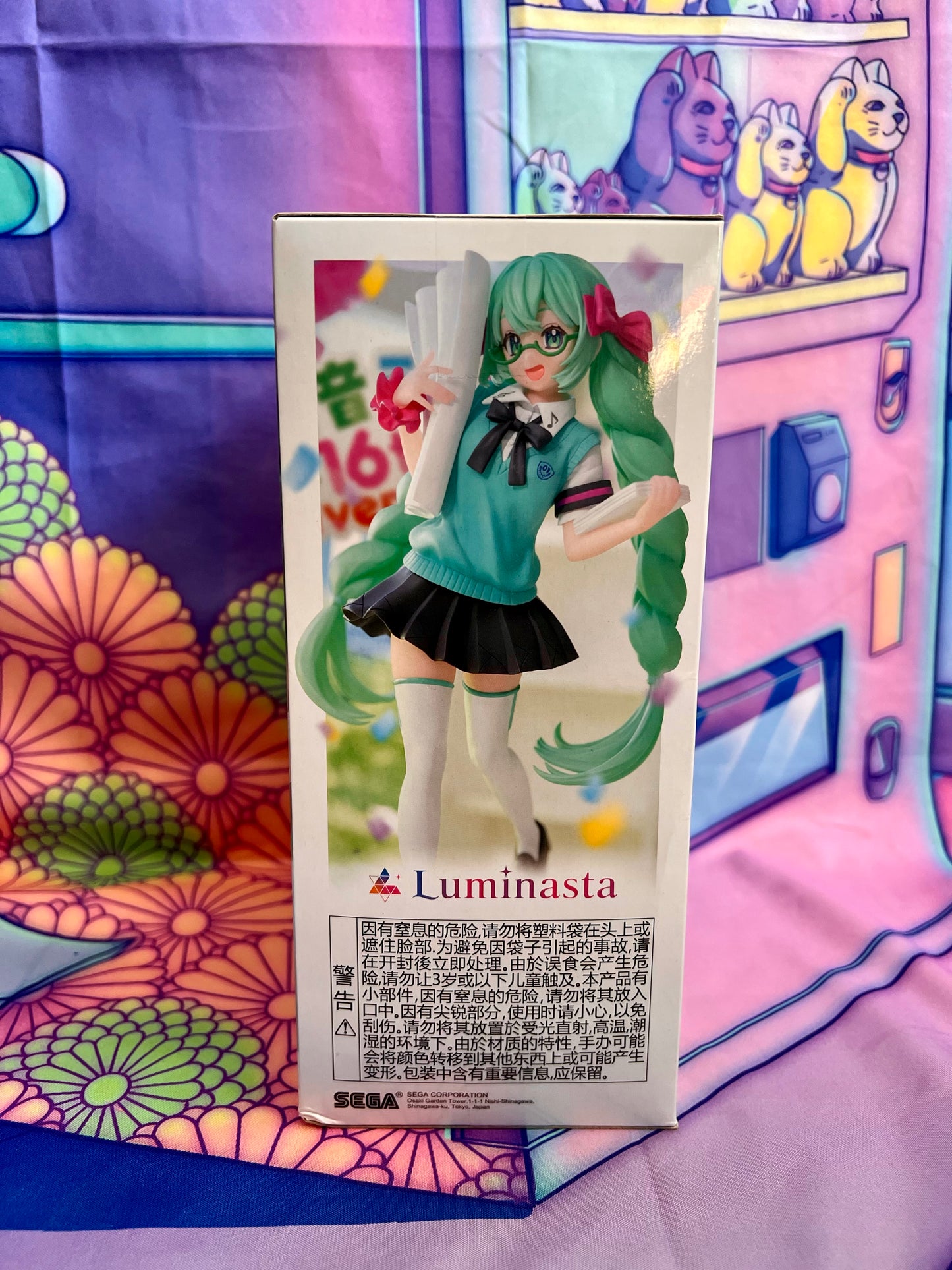 Figurine Hatsune Miku - Luminasta - 16th Anniversary Booota Ver. - SEGA - 18cm - Neuve