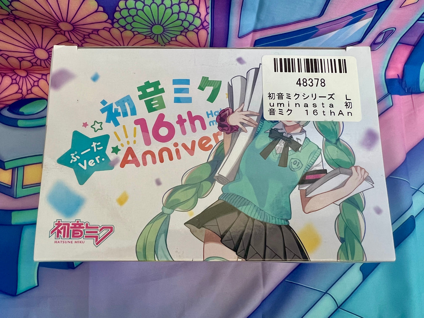 Figurine Hatsune Miku - Luminasta - 16th Anniversary Booota Ver. - SEGA - 18cm - Neuve