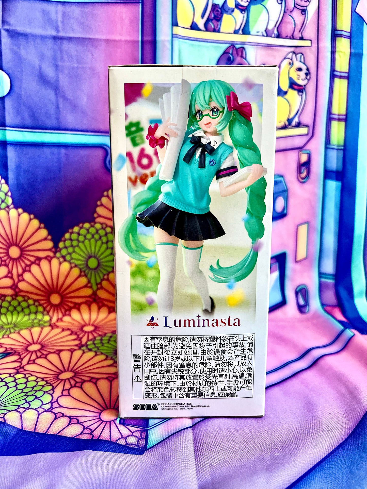 Figurine - Hatsune Miku - Luminasta - 16th Anniversary Booota Ver. - Sega - 18cm - Neuve