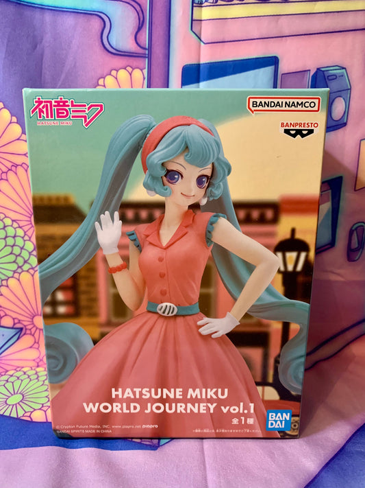 Hatsune Miku Figure - Miku World Journey (vol.1) - Bandai Spirits - New