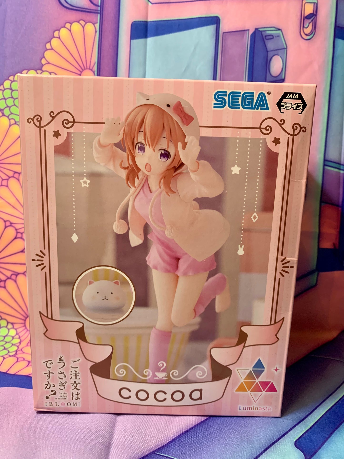 Figurine Is the Order a Rabbit - Cocoa Hoto - BLOOM Rabbit House Tea Party - Sega Luminasta