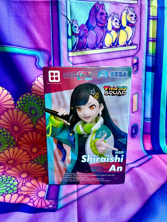 Figurine - An Shiraishi - Project Sekai Colorful Stage ft. Hatsune Miku - Vivid Bad Squad - Desktop×Decorate - 16cm - Sega - Box slightly damaged