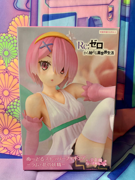 Re Zero - Ram - Noodle Stopper Figure - Flower fairy - FuRyu - New