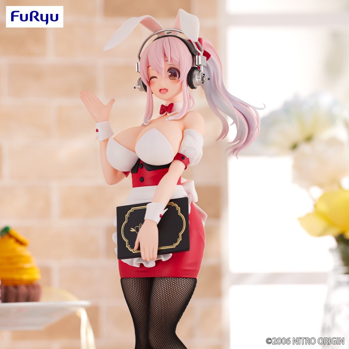Figurine - Super Sonico - BiCute Bunnies - Waitress ver. - FuRyu - 28cm (Damaged box)