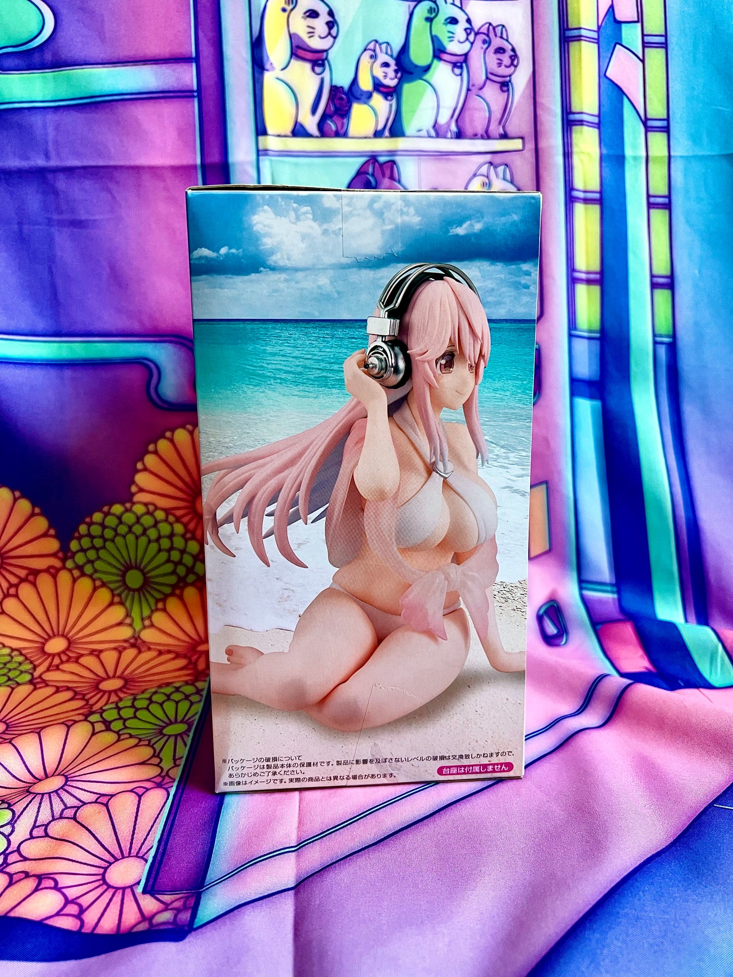 Figurine - Super Sonico - Noodle Stopper Figure - White Bikini ver - FuRyu - 11cm