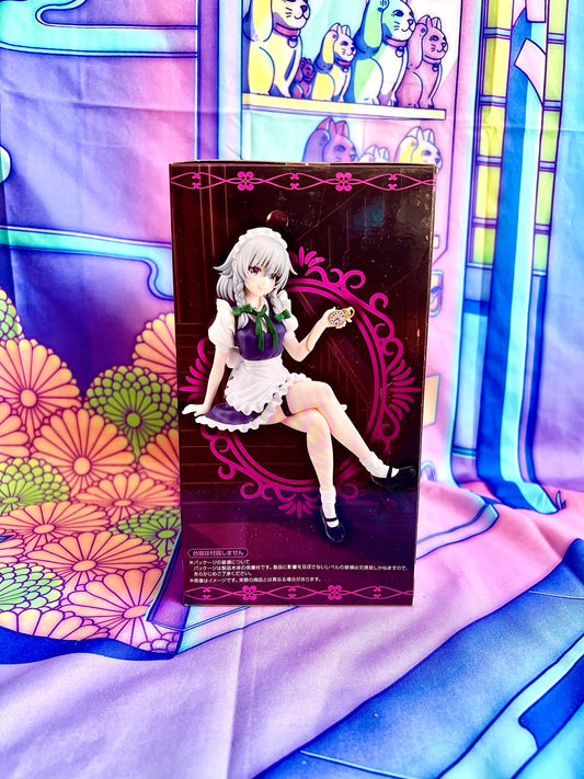 Figurine - Touhou Project - Izayoi Sakuya - Noodle Stopper - FuRyu - 14cm - New