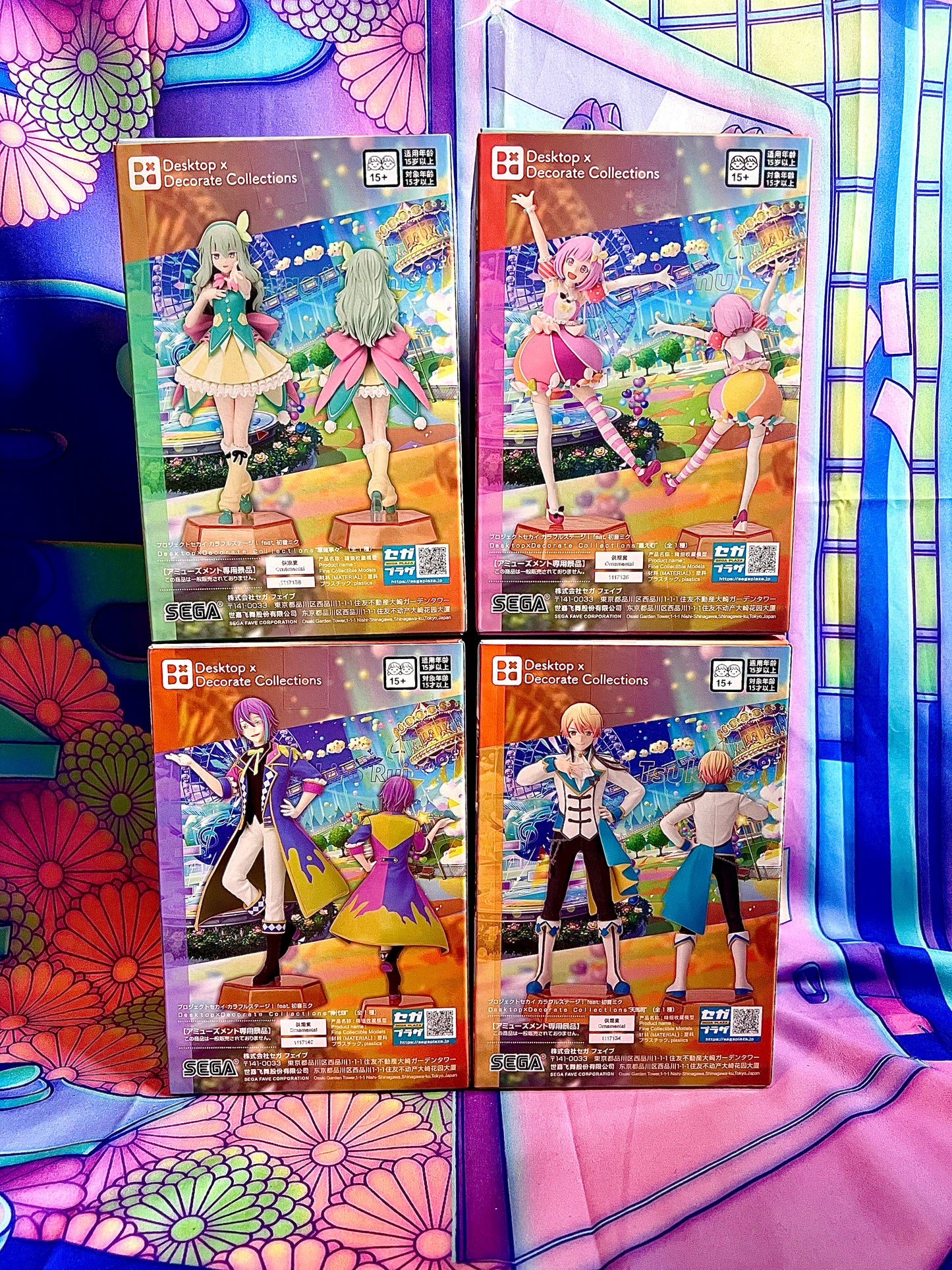 Figure - Wonderlands x Showtime - Project Sekai ft. Hatsune Miku - Sega 16cm - Set of 4