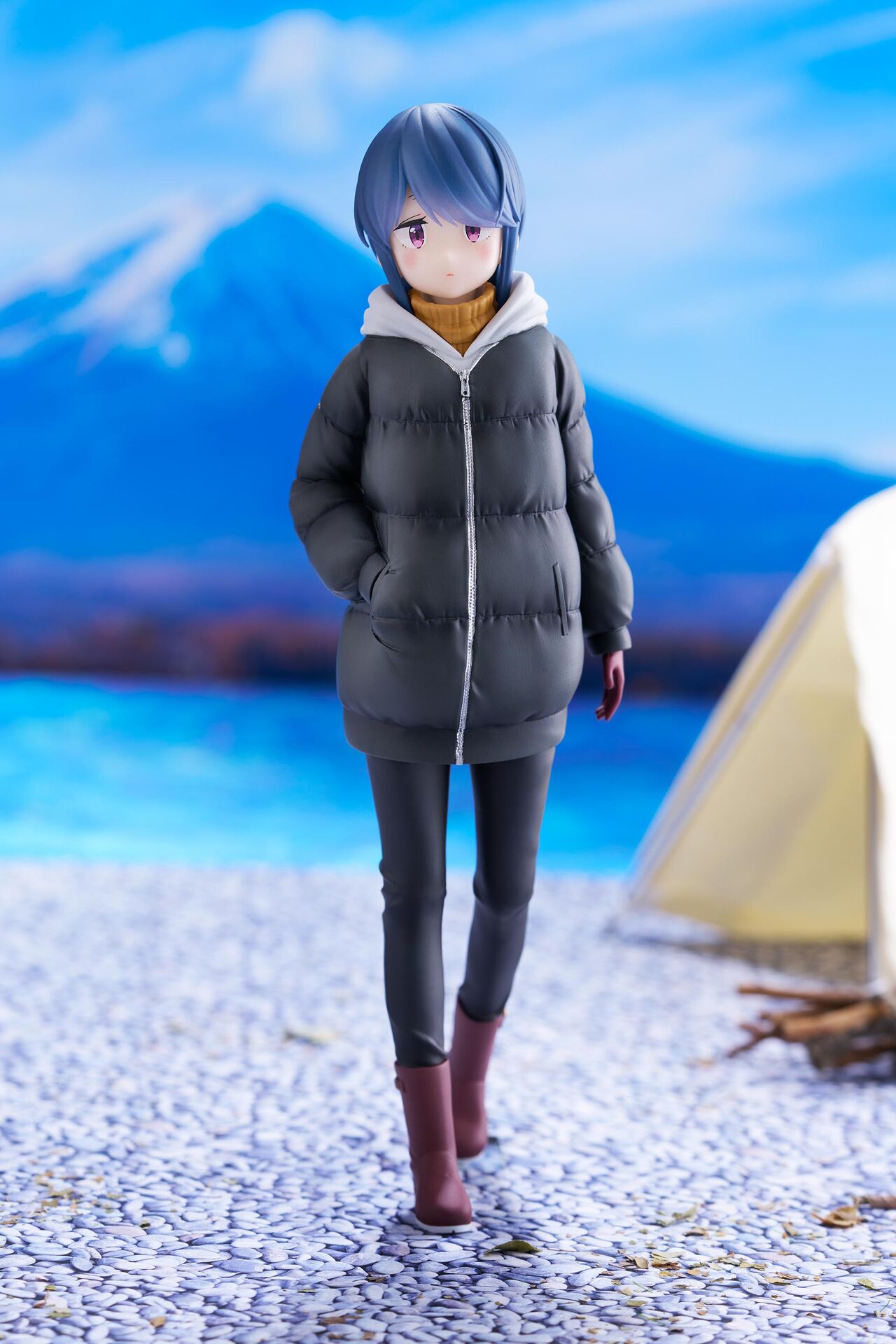 Figurine - Yuru camp - Shima Rin - Trio-Try-iT - FuRyu - Neuve - 20cm
