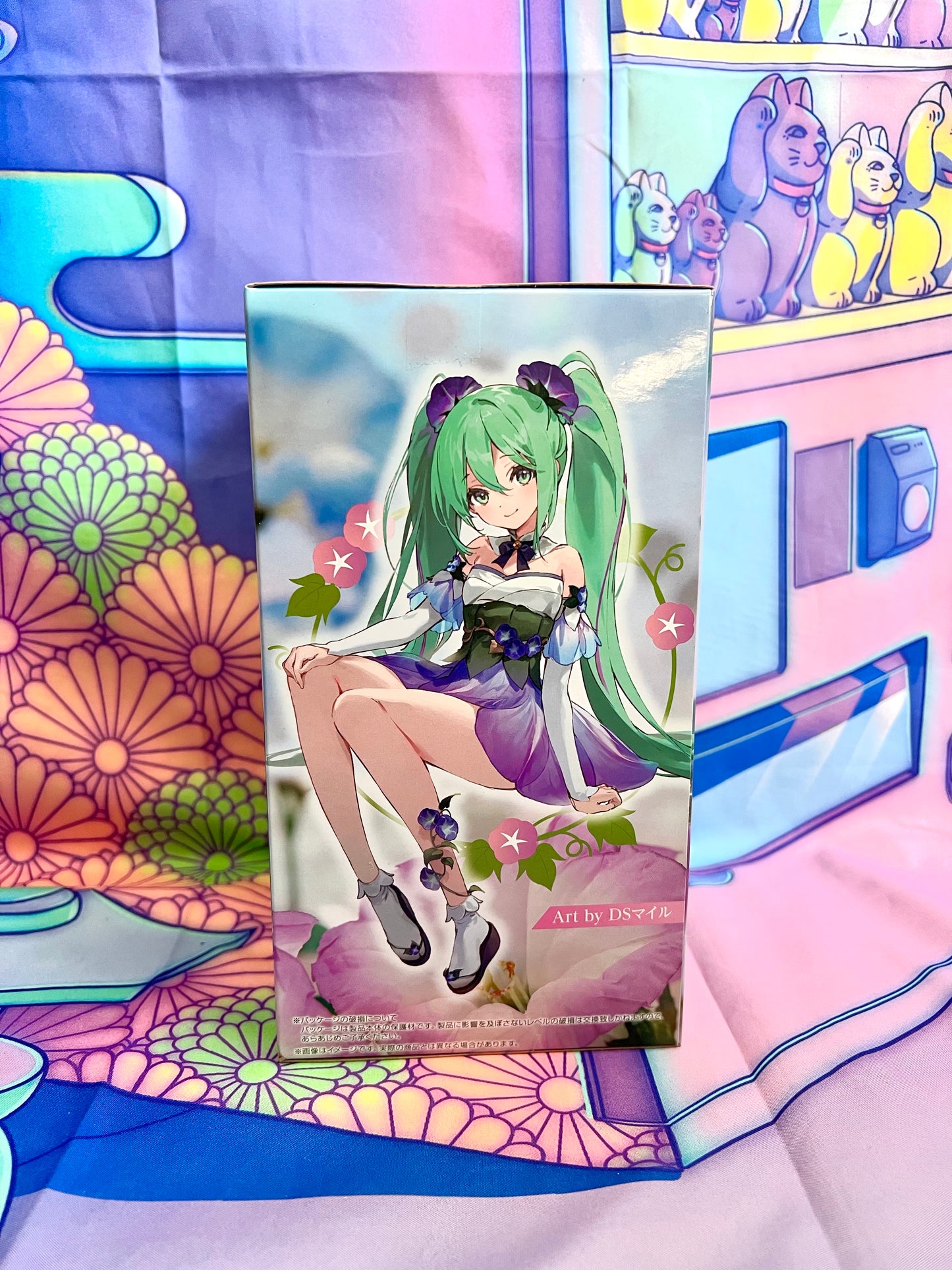 Figurine Hatsune Miku - Flower Fairy - Noodle Stopper Figure - Asagao, Pink ver. - FuRyu - 14cm - Neuve