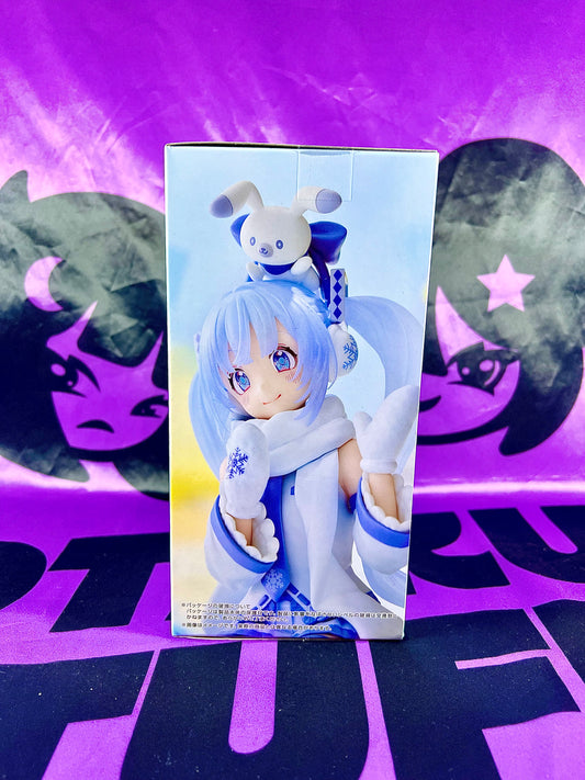 Figurine - Hatsune Miku & Rabbit Yukine - Noodle Stopper Figure - Snow Miku Sky Town ver. - 15cm