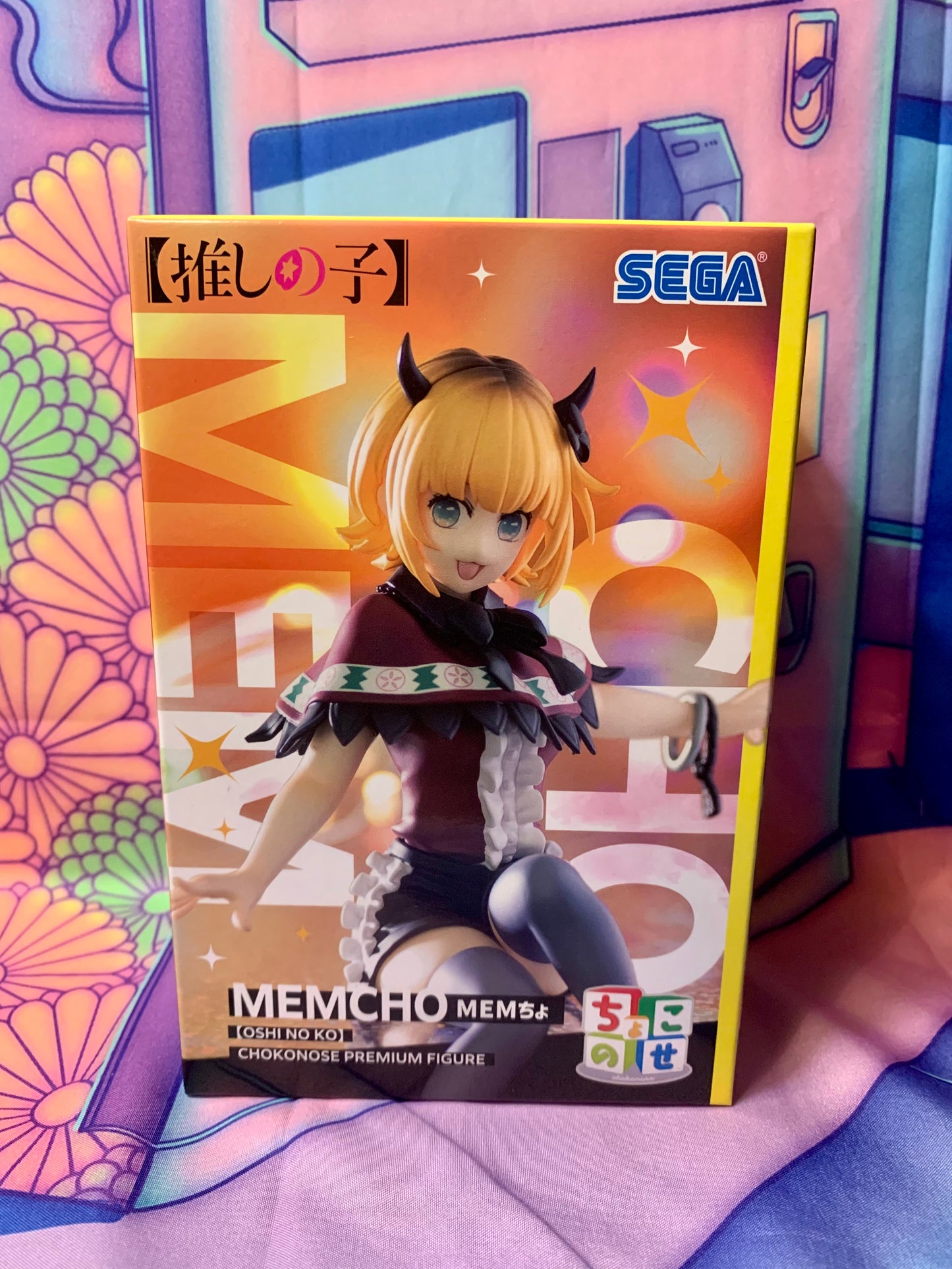 Figurine Oshi no Ko - Memcho - Premium Chokonose Figure - SEGA - Neuve (boite légèrement abimée)