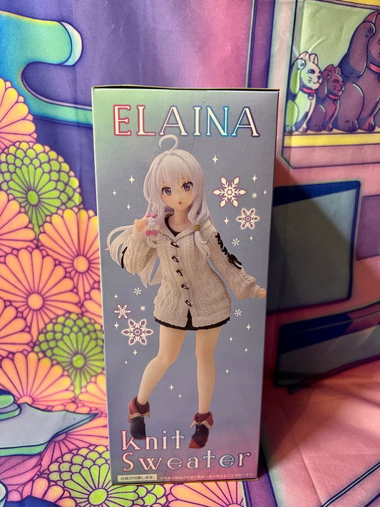 Wandering Witch The Journey of Elaina Figure - Elaina - Coreful Figure - Knit Sweater Ver. - Taito - New