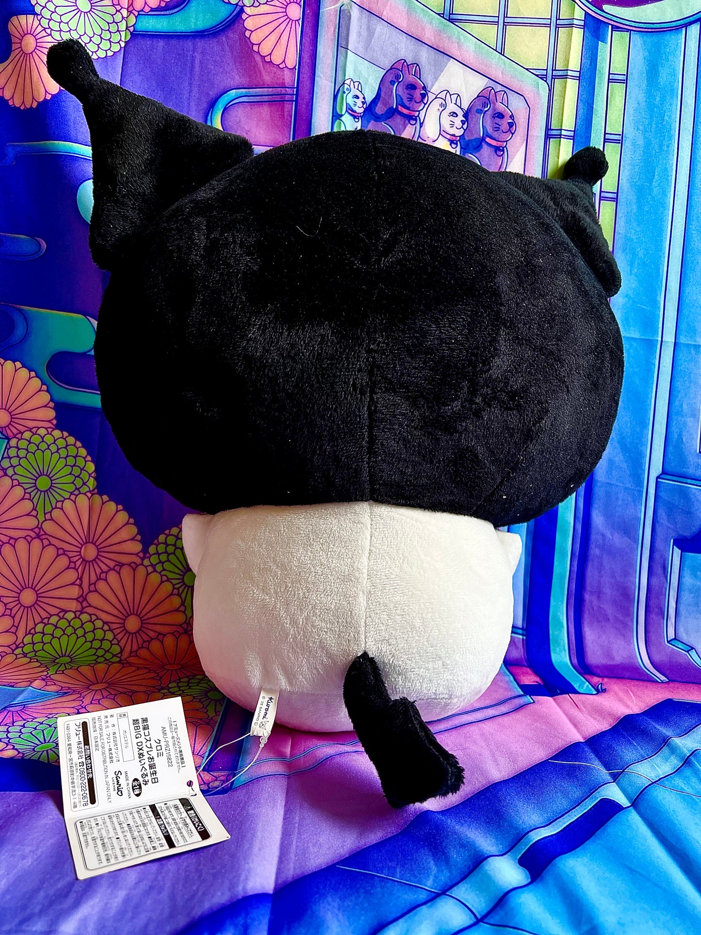 Grosse Peluche / Big Plush - Kuromi - Birthday Black Cat Cosplay - Sanrio x Furyu - 44 cm - Neuve