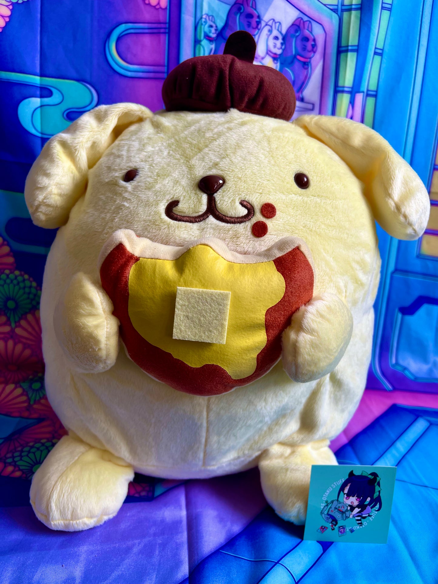 Grosse Peluche / Big Plush - Pompompurin Happy Day Pancake - Furyu x Sanrio - 36cm - Neuve