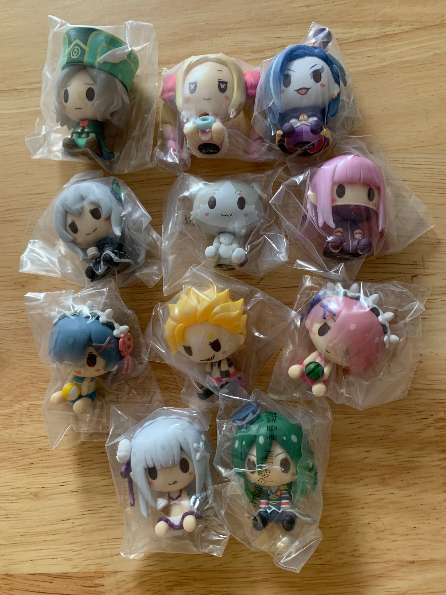 Figurine Chokonokko (Ichiban Kuji) - Lot de 11 - Re Zero - Prix G
