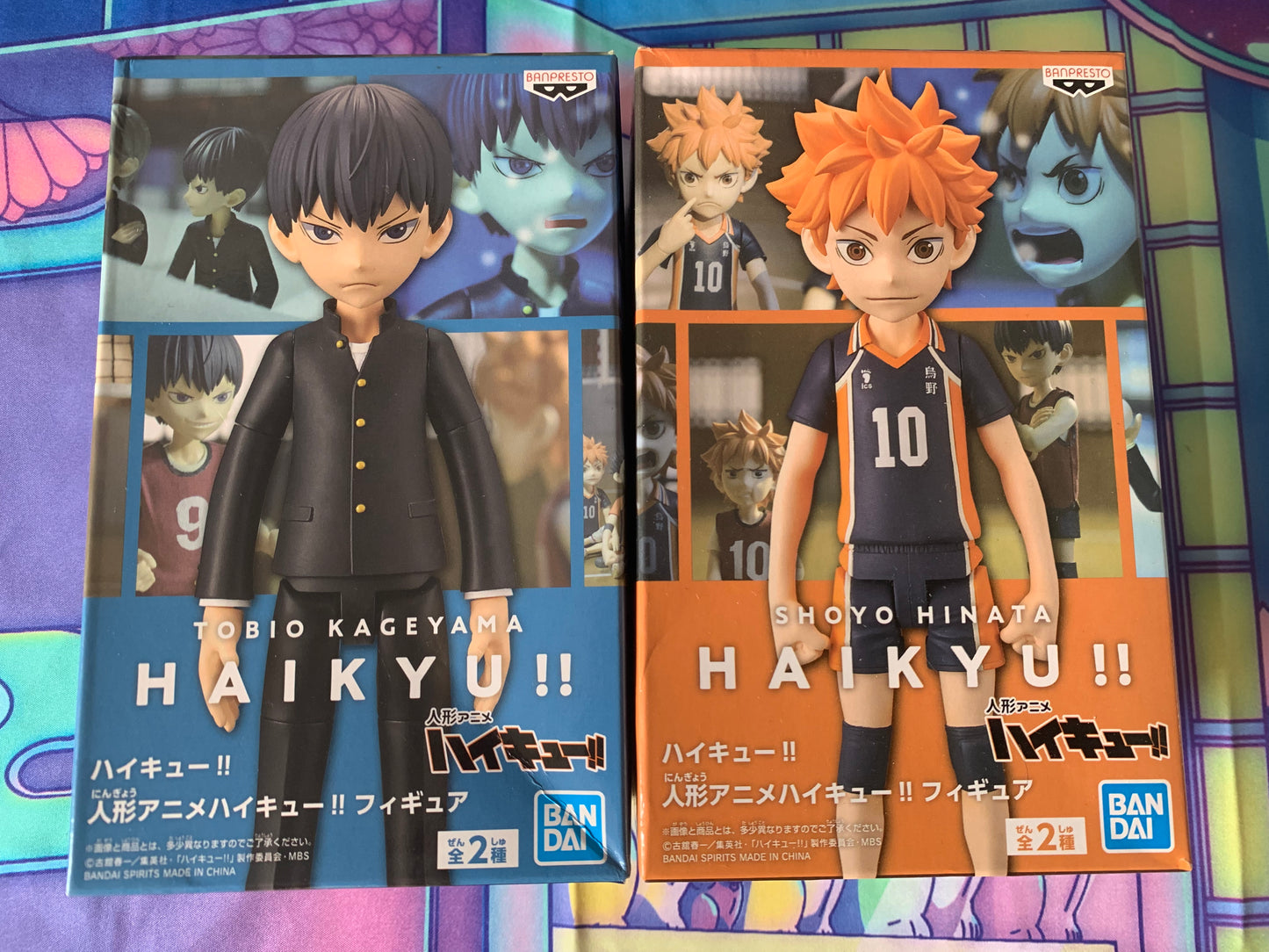 Figurine - Lot de 2 - Haikyu - Shoyo Hinata / Tobio Kageyama - Bandai