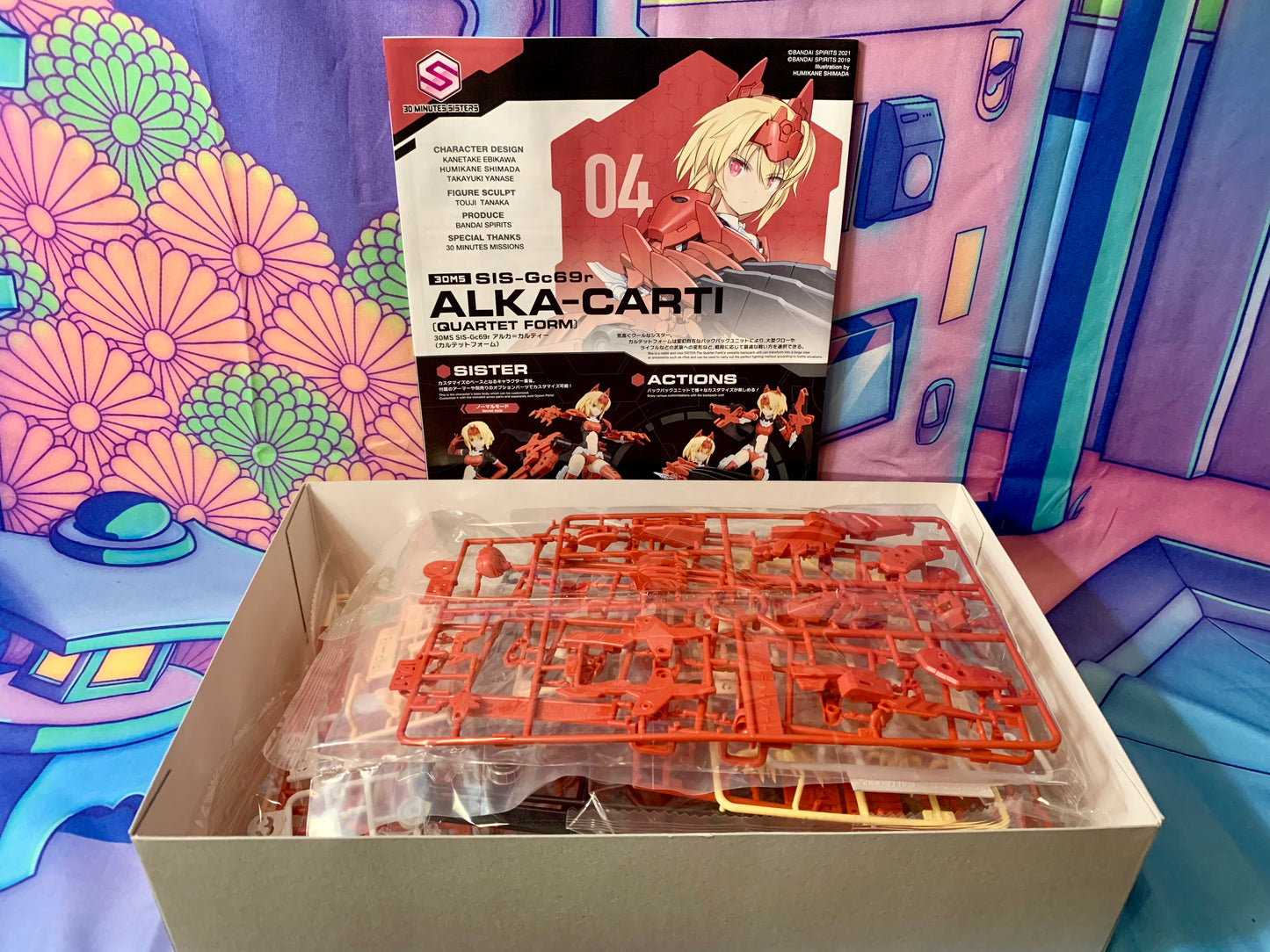 Model Kit - 30 MINUTES SISTERS 30MS - SIS-GG69R Alka-Carti (Quartet Form) - Bandai Namco - Non assemblé