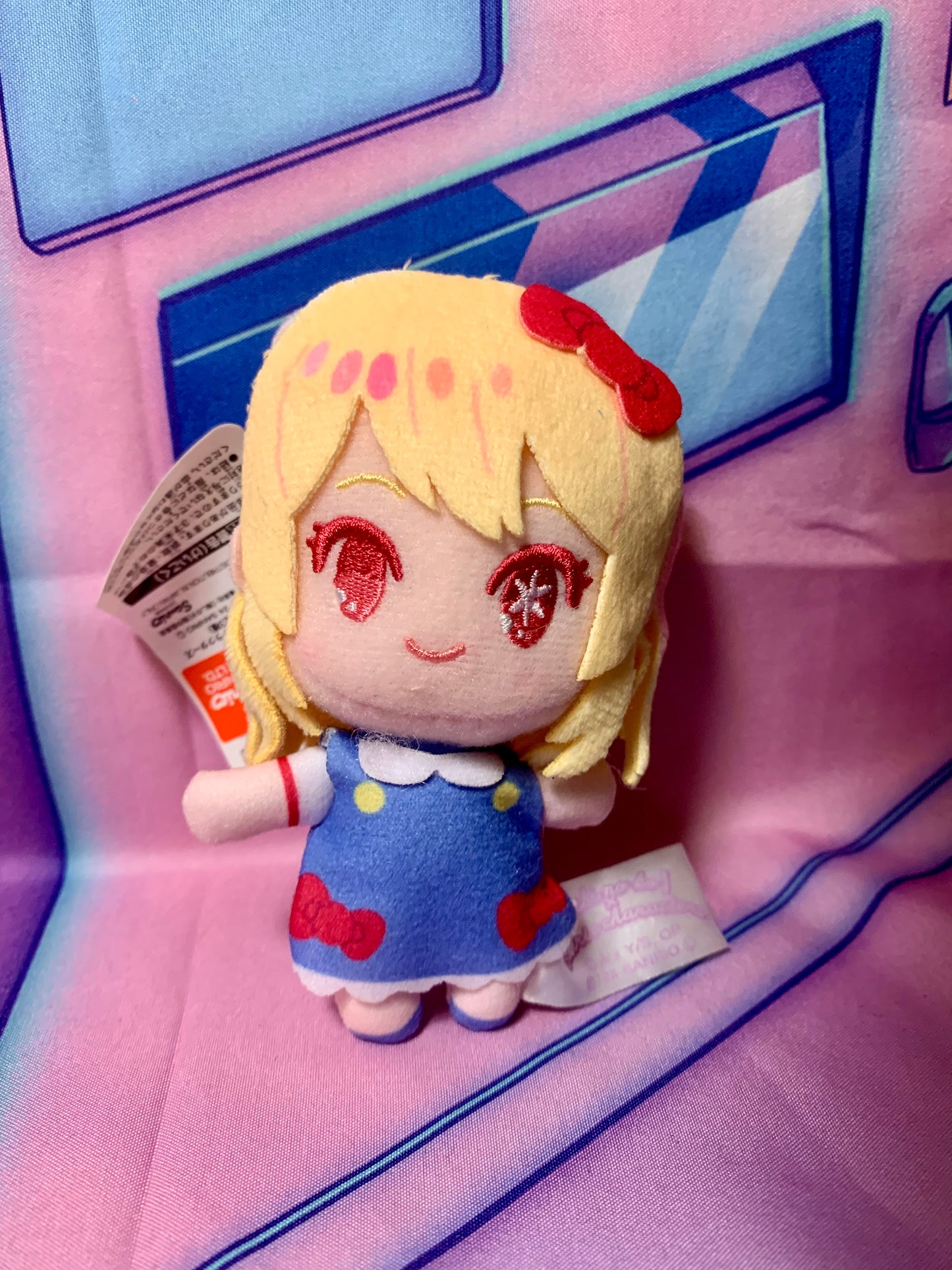 Peluche Fuwa Mascotte - Ruby Hoshino - Oshi No Ko x Sanrio Characters - 10cm - Neuve