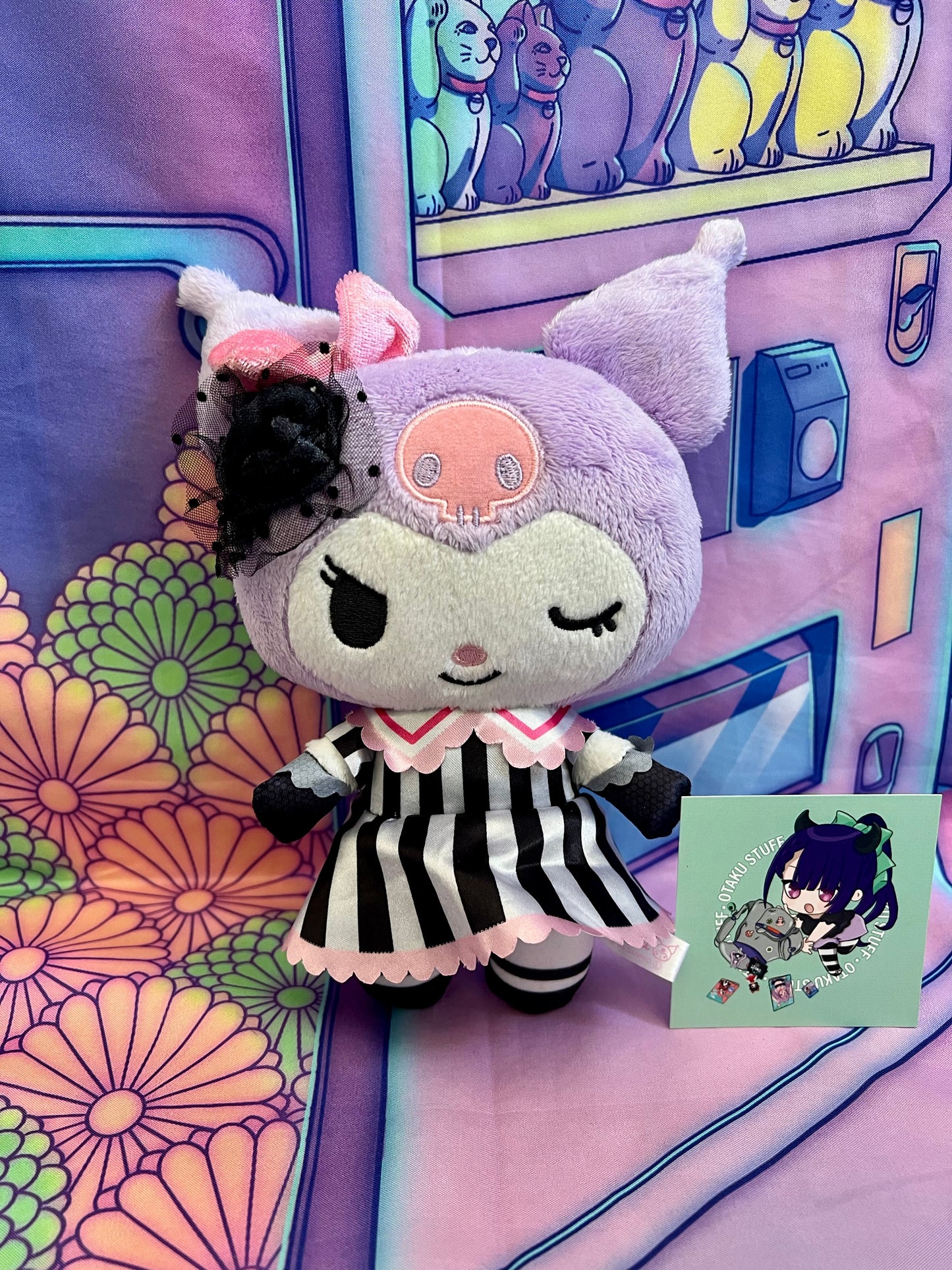 Peluche / Plush - Kuromi Delusion Missy Gothic Style Doll Wink - Sanrio x Furyu - 20 cm - Occasion