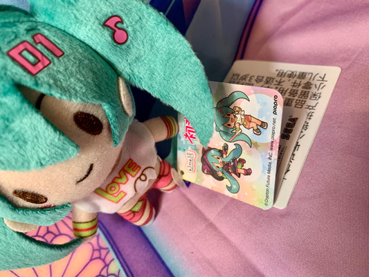 Plush Keychain - Hatsune Miku Live Stage - Love - SEGA - 10cm