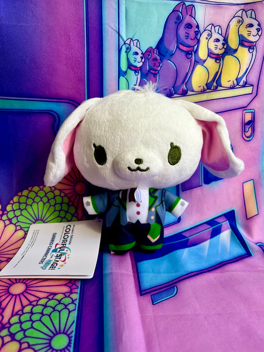 Plush Keychain - Project Sekai Colorful Stage ft. Hatsune Miku x Sanrio - Leo/Need - Sugarbunnies x Shiho (White) - Sega - 15cm