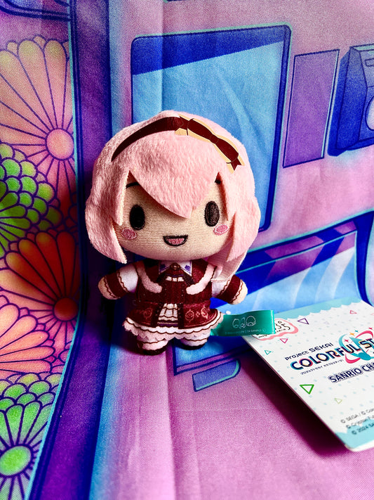 Plush Keychain - Project Sekai Colorful Stage ft. Hatsune Miku x Sanrio - Luka Megurine - Sega - 10cm