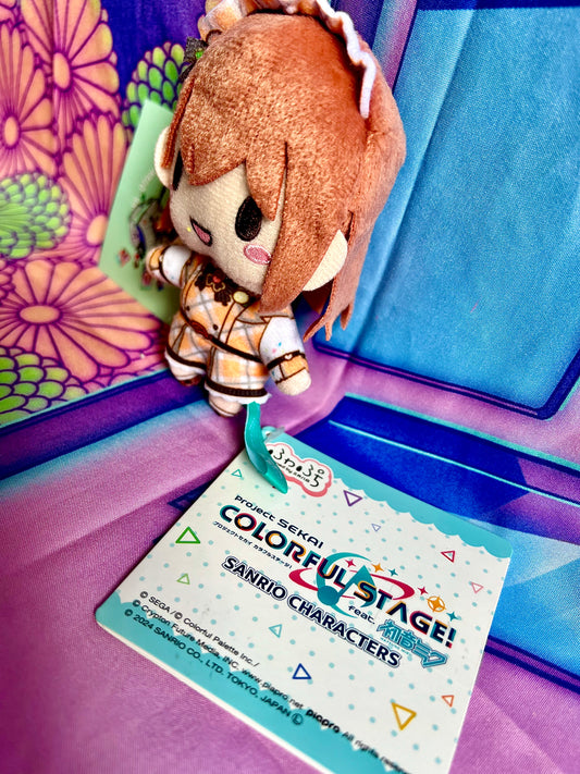 Plush Keychain - Project Sekai Colorful Stage ft. Hatsune Miku x Sanrio - Minori Hanasato - More more Jump - SEGA - 10cm