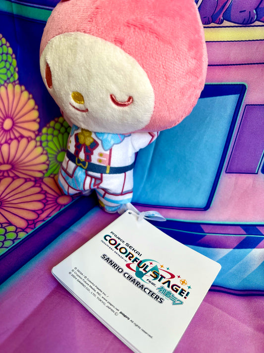 Plush Keychain - Project Sekai Colorful Stage ft. Hatsune Miku x Sanrio - More More Jump - My Melody x Airi - Sega - 15cm