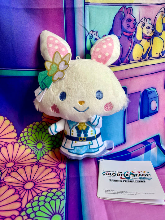 Plush Keychain - Project Sekai Colorful Stage ft. Hatsune Miku x Sanrio - More More Jump - Wish Me Mell x Shizuku - Sega - 15cm