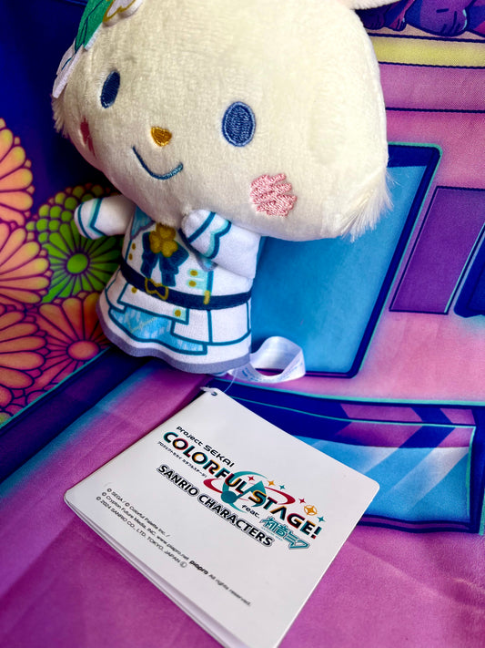 Plush Keychain - Project Sekai Colorful Stage ft. Hatsune Miku x Sanrio - More More Jump - Wish Me Mell x Shizuku - Sega - 15cm