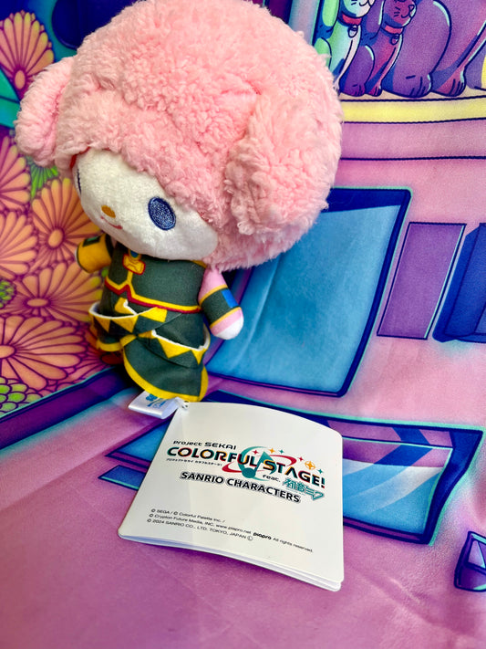Plush Keychain - Project Sekai Colorful Stage ft. Hatsune Miku x Sanrio - My sweet Piano x Luka - Sega - 15cm
