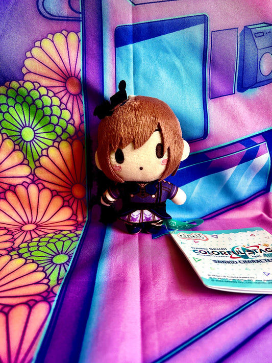 Plush Keychain - Project Sekai Colorful Stage ft. Hatsune Miku x Sanrio - Nightcord at 25 - Ena Shinonome - Sega - 10cm