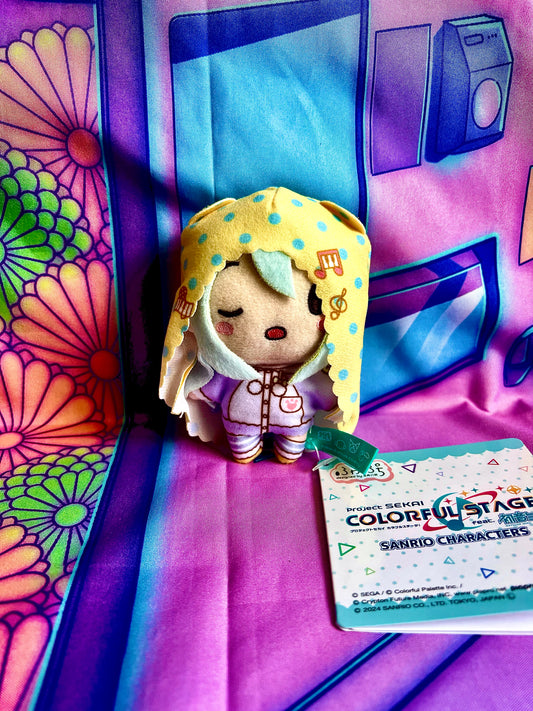 Plush Keychain - Project Sekai Colorful Stage ft. Hatsune Miku x Sanrio - Nightcord at 25 - Kanade Yoisaki - Sega - 10cm