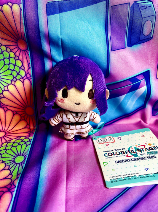 Plush Keychain - Project Sekai Colorful Stage ft. Hatsune Miku x Sanrio - Nightcord at 25 - Mafuyu Asahina - Sega - 10cm