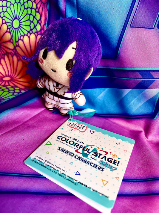 Plush Keychain - Project Sekai Colorful Stage ft. Hatsune Miku x Sanrio - Nightcord at 25 - Mafuyu Asahina - Sega - 10cm
