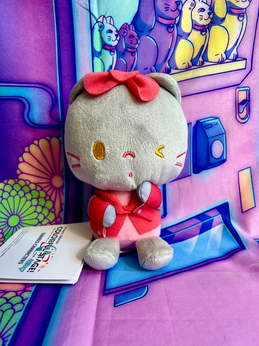 Plush Keychain - Project Sekai Colorful Stage ft. Hatsune Miku x Sanrio - Nya Ni Nyu Nye Nyon x Meiko - Sega - 15cm