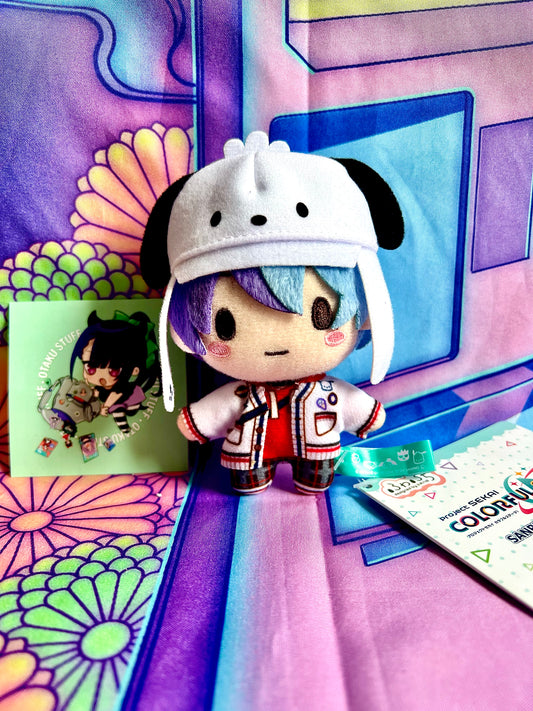 Plush Keychain - Project Sekai Colorful Stage ft. Hatsune Miku x Sanrio - Toya Aoyagi - Vivid BAD SQUAD - SEGA - 10cm