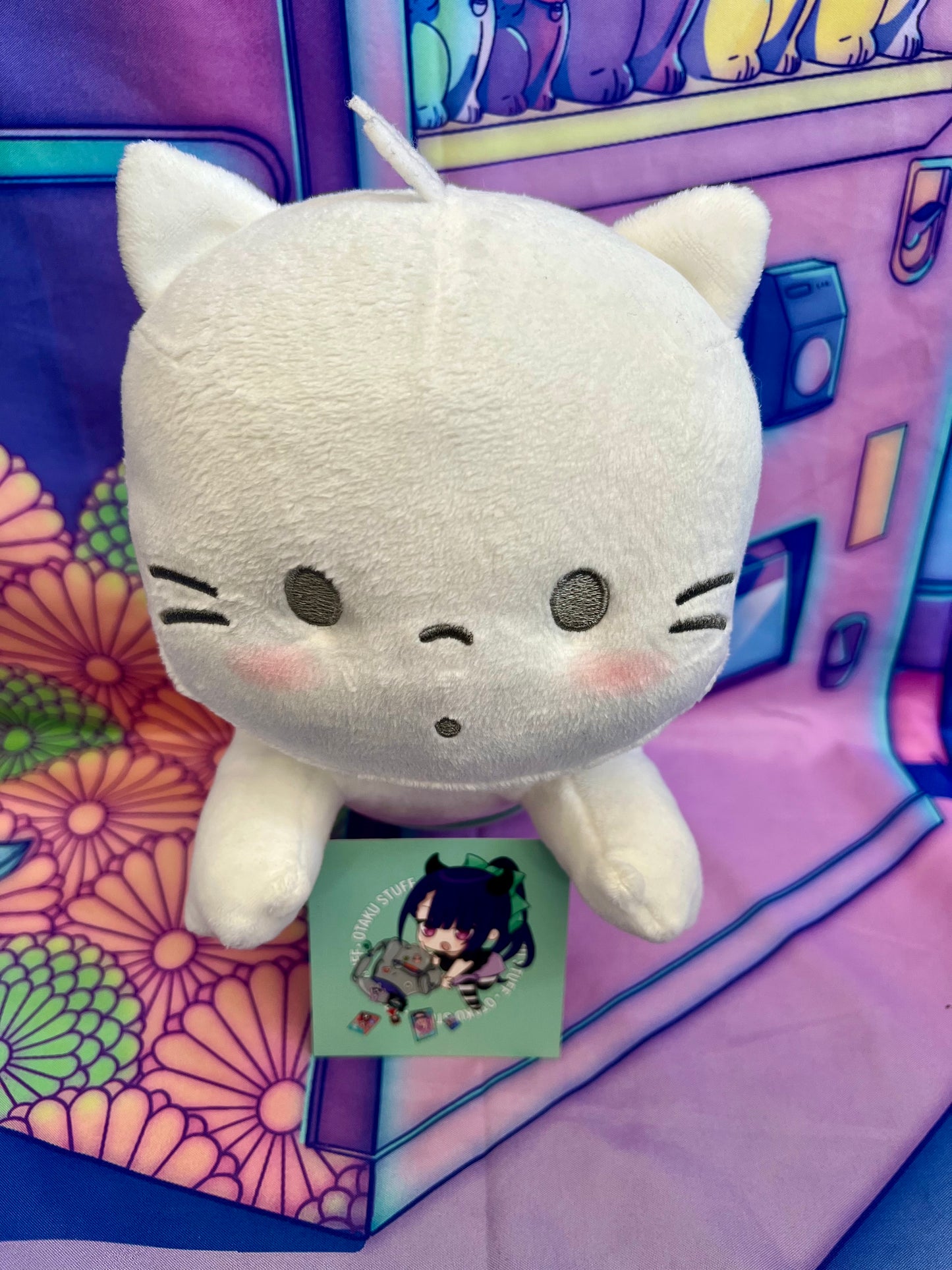 Peluche / Plush - Nya Baby Cat Green - Sanrio x Furyu - 16x20 cm - Occasion