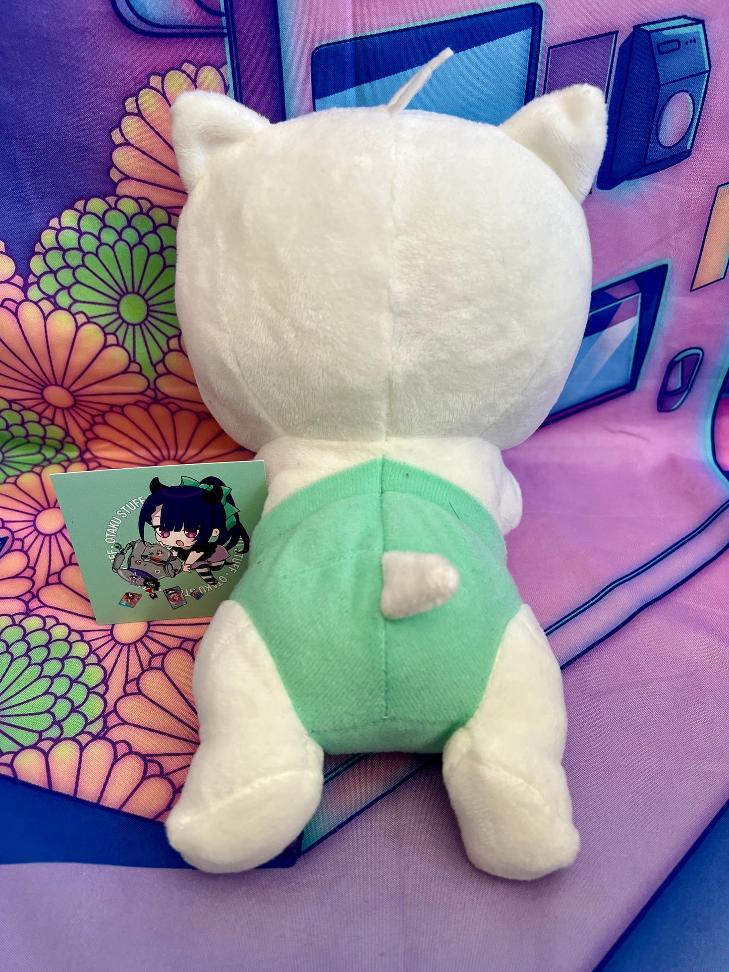 Peluche / Plush - Nya Baby Cat Green - Sanrio x Furyu - 16x20 cm - Occasion