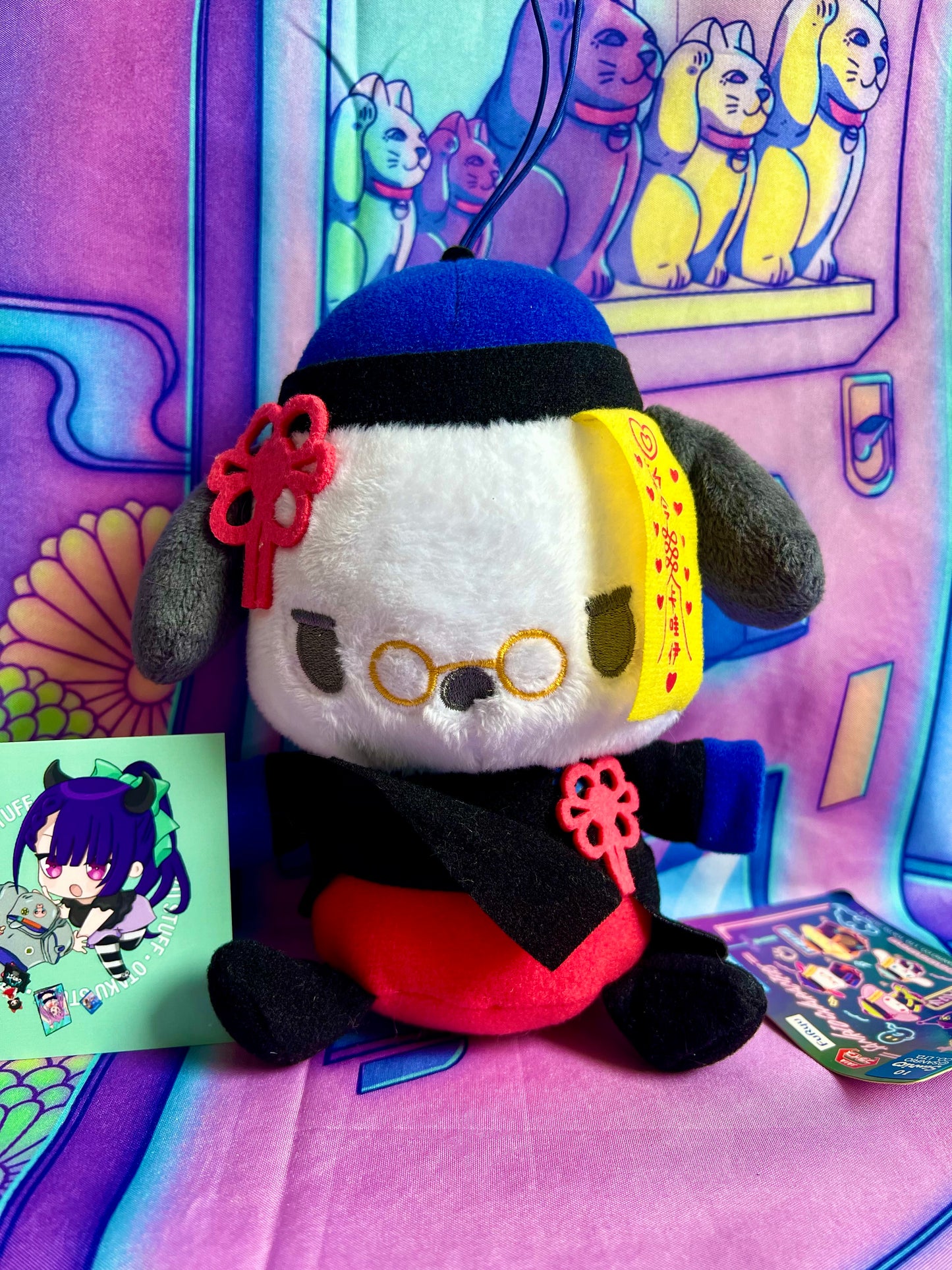Peluche / Plush - Pochacco - Limited Halloween 2020 Jiangshi Night! - Furyu x Sanrio - 16 cm - Neuve