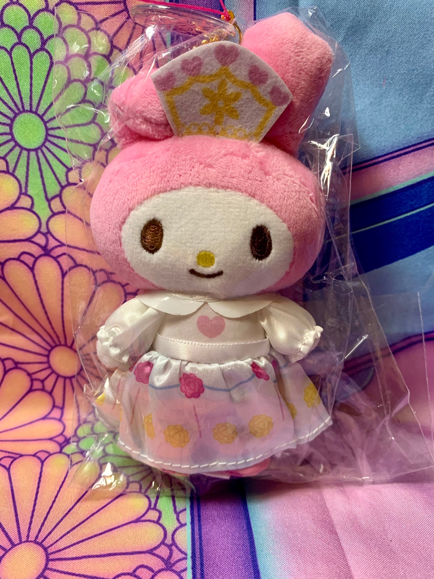 Peluche Porte clés / Keychain Plush - My Melody Dress - Sanrio Puroland - 13cm - Neuve